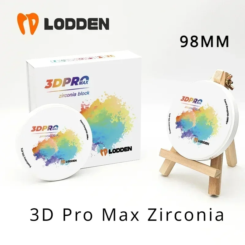 12 มม.3D PRO MAX ทันตกรรมหลาย Zirconia บล็อก Vita16 สีทันตกรรม Lab ฟันปลอมทันตแพทย์วัสดุสําหรับ CAD CAM 98 มม.เปิดระบบ