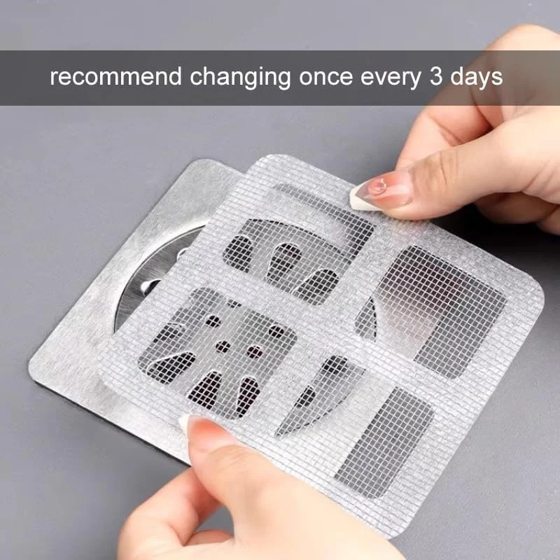 5-100PCS Floor Drain Patch Disposable Anti-Clogging Filter Patch Bathroom Sewer Hair Catcher Kitchen Bathroom Window Repair Tool