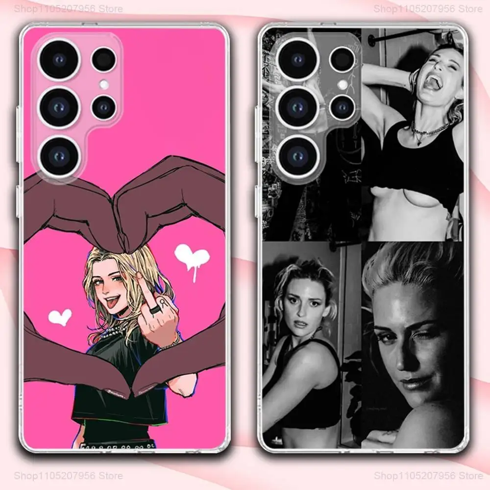 

E-Emily Singer A-Armstrong Transparent Soft Phone Case For Samsung A30,71,51,S9,10,20,Ultra,FE,Lite,S25,24,22,23,21,PIus