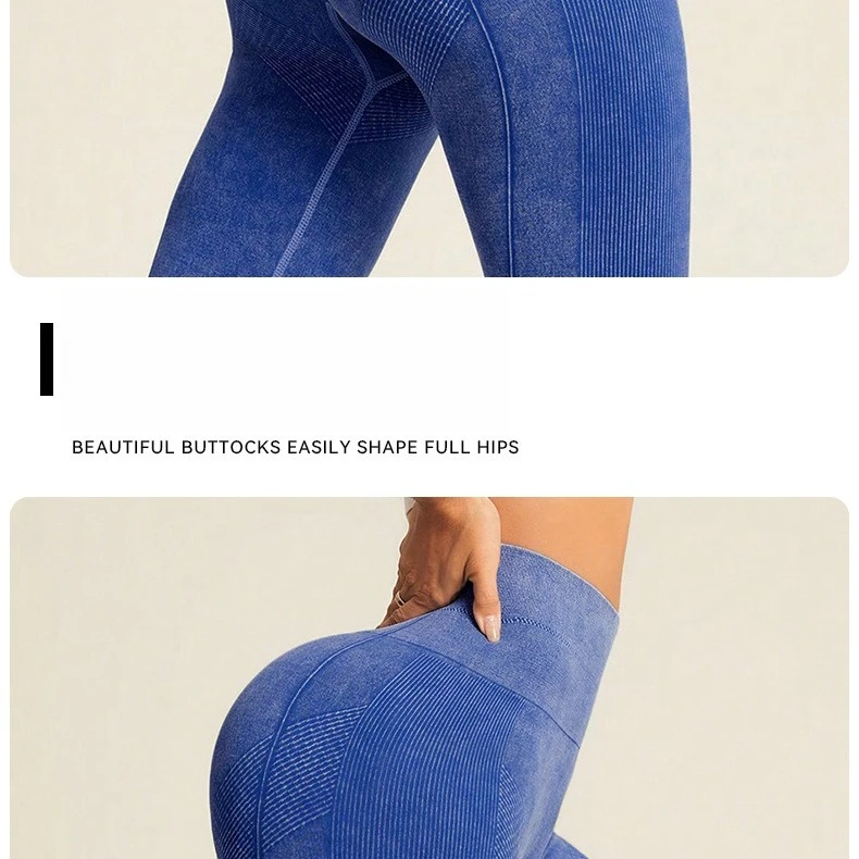 Nylon Schleifen Yoga Leggings Frauen Nahtlose Enge Hosen Hohe Elastische Sexy Hüfte Heben Leggings Workout Laufen Gym Hosen – Detail 9