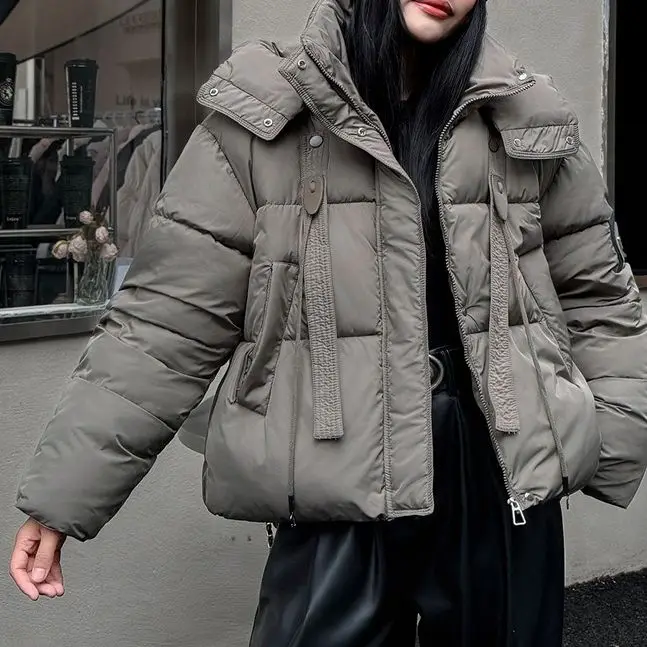 2025 Winter Style Cozy Cotton Coat for Petite Women - Thick and Versatile Outerwear