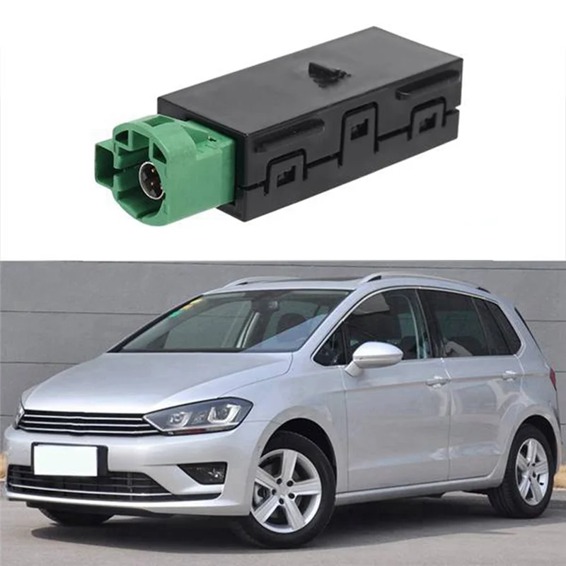 Carplay Media USB AUX Switch MIB2 MDI USB AMI قابس مهايئ المقبس للجولف 7 MK7 VII 5Q0035726E 5Q0 035 726 E أسود 1 Set