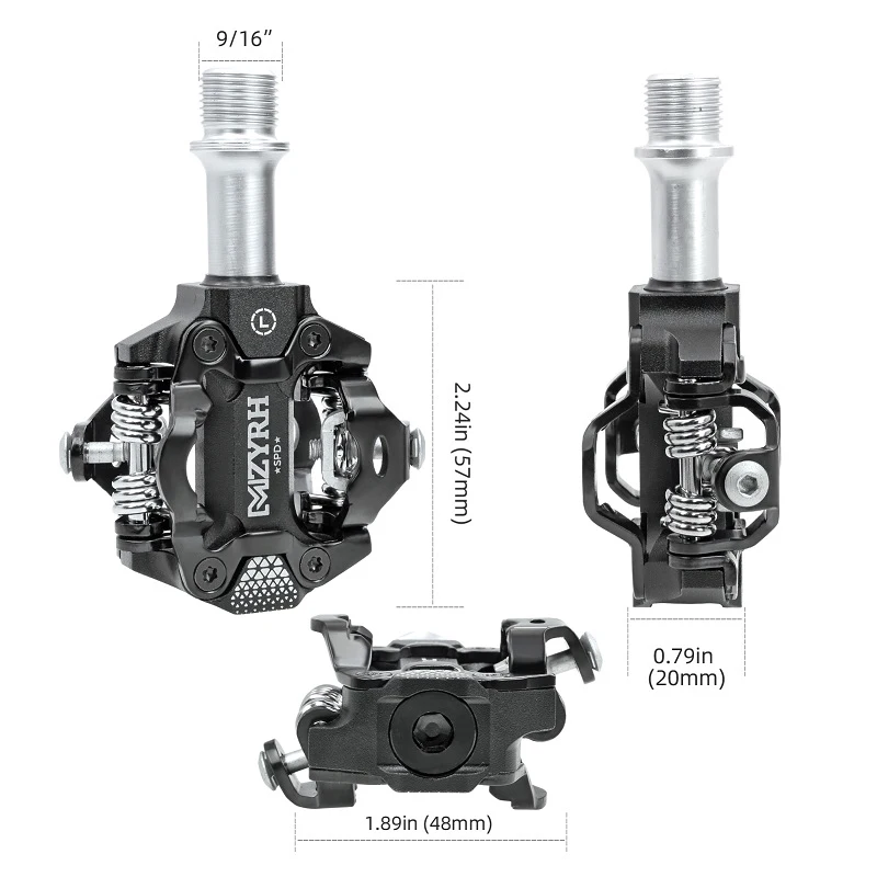 Bike Pedal Self-locking Pedals  SPD MTB Road Pedals Aluminum Alloy Anti-slip Sealed Bearing Bicycle  Pedal