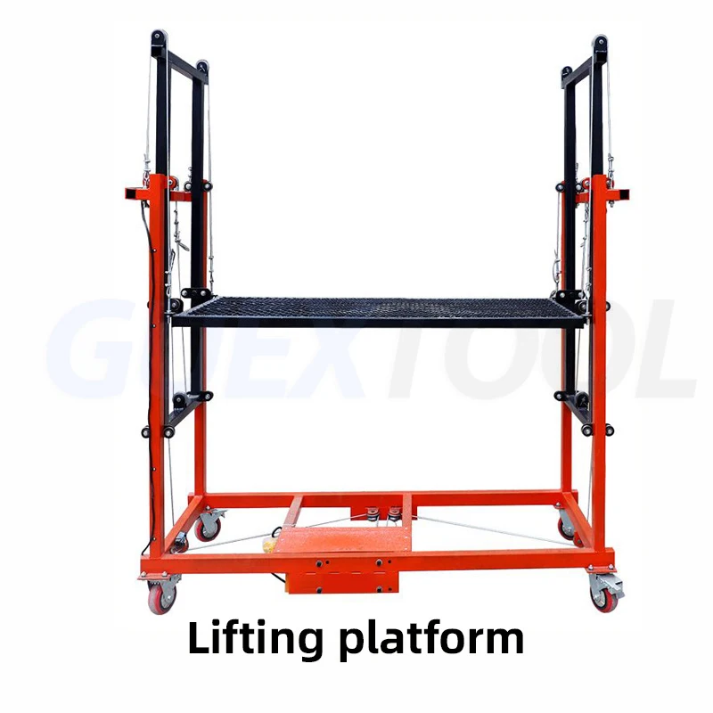 Electric lifting scaffolding 2 M automatic folding mobile remote control indoor construction site decoration shelf new lift pla