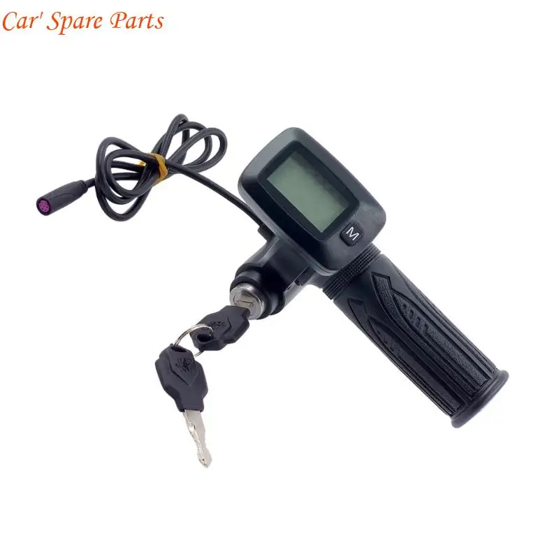 

Y4UA Motorbike Pace Regulation Grip Live LCD Display Slope Power Increase ABS
