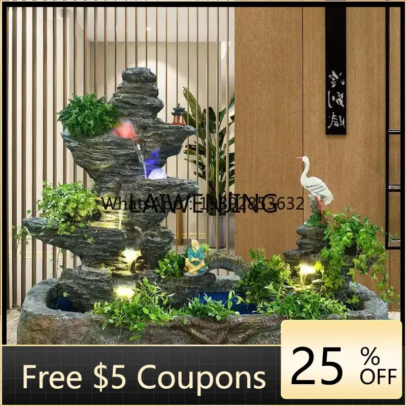 

B1 rockery flowing water fountain landscape garden fish pond ornament