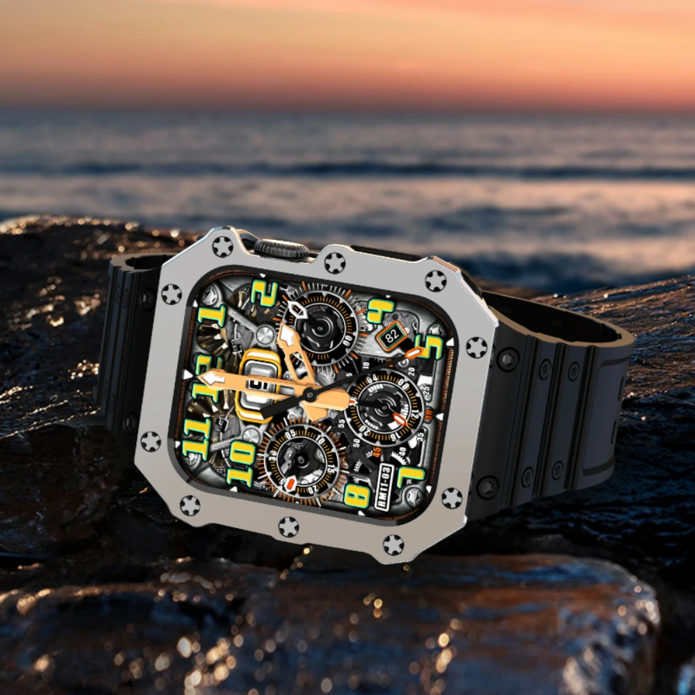 Electroplated TPU Integrated Strap for Apple Watch 44mm 40mm 45mm 41mm 42mm 38mm Sports Silicone Wristband for iWatch 8765432SE