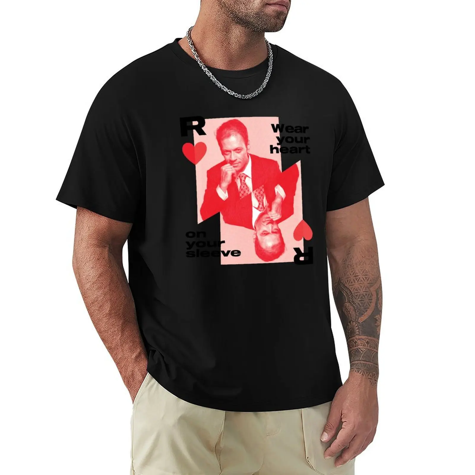 Rocco Siffredi On Your Sleeve. T-Shirt Work Wear Short Sleeve T-Shirt