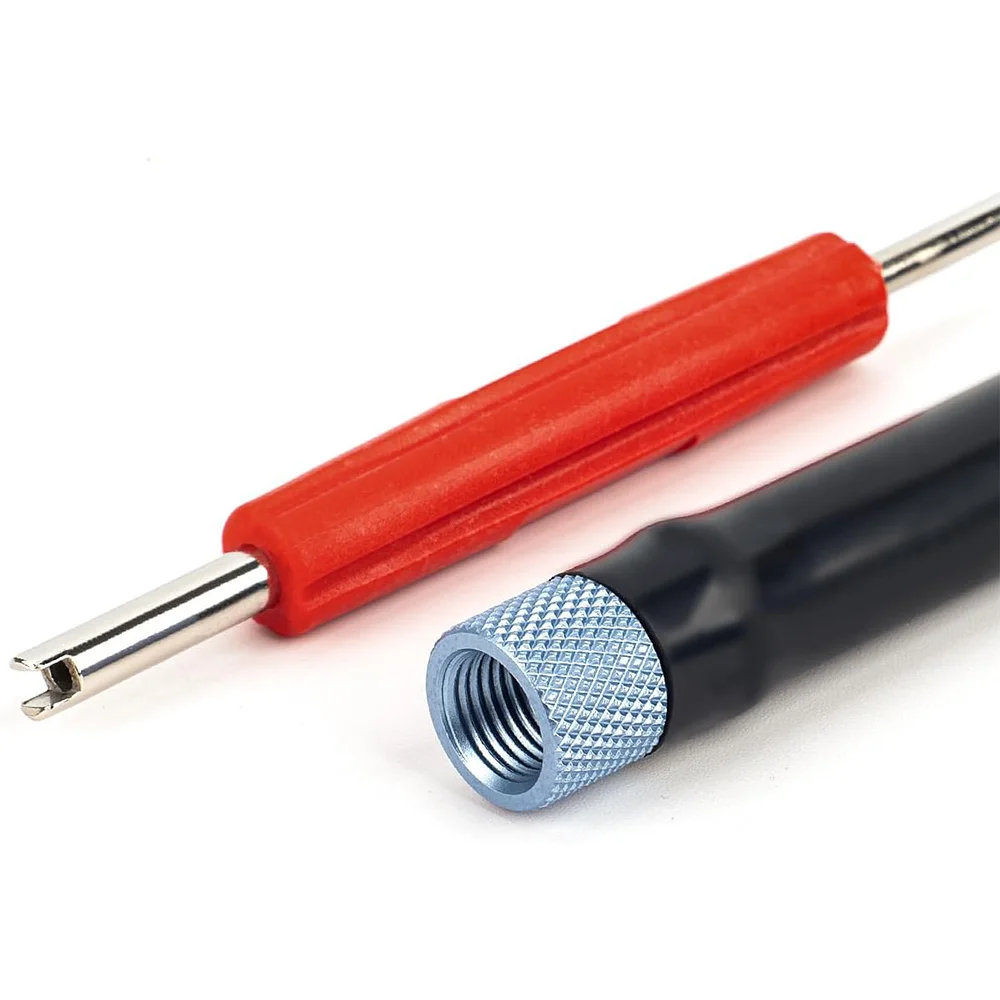 

EVAP Service Port Adapter Connector Kit with Valve Removal Tool Adaptor Connector Kit for Smoke Leak Tester