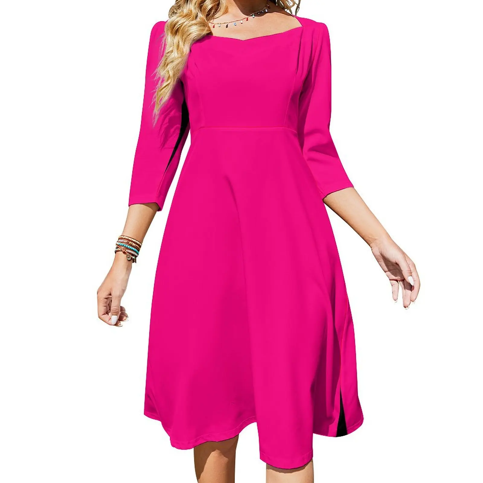 

PLAIN SOLID Bright PINK -100 Bright PINK SHADES ON OZCUSHIONS ON ALL PRODUCTS Flare Dress summer dress dress summer