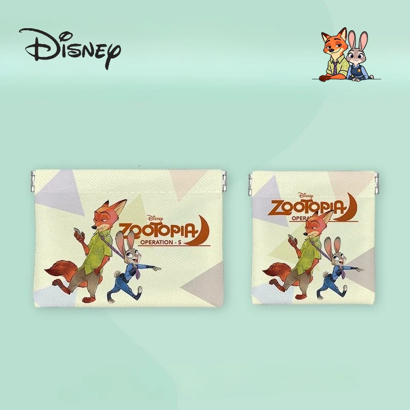 

Держатель для карточек Disney Zootopia (Зверополис) с Джуди и Ником, аниме-мультфильм, милый, всплывающий, кавайный, для хранения губной помады, наушников, кошелек для монет, подарок, оптом