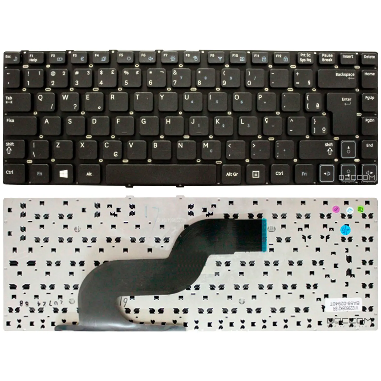 Teclado Compatível Notebook Samsung Rv411 Rv415 Rv419 Rv420 Rc410 Layout BR ABNT2