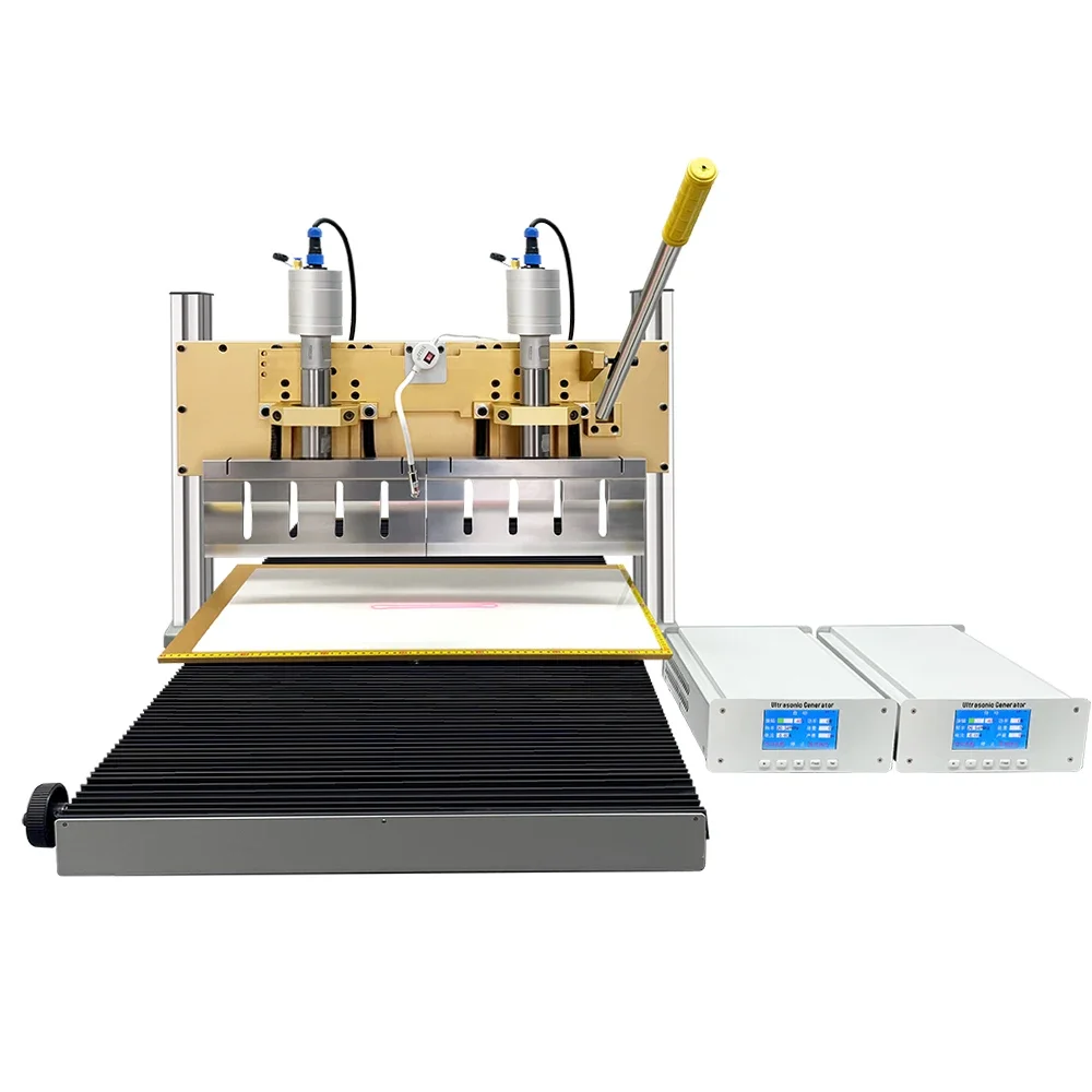 Sandwich cake continuous cutting machine double knife cutting square cake ultrasound