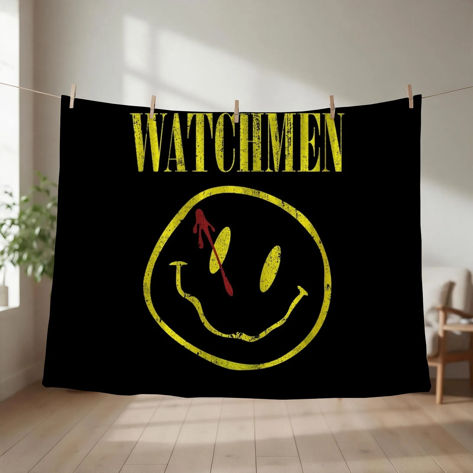 Watchmen Throw Blanket Furry for winter Fashion Sofas Plaid Blankets