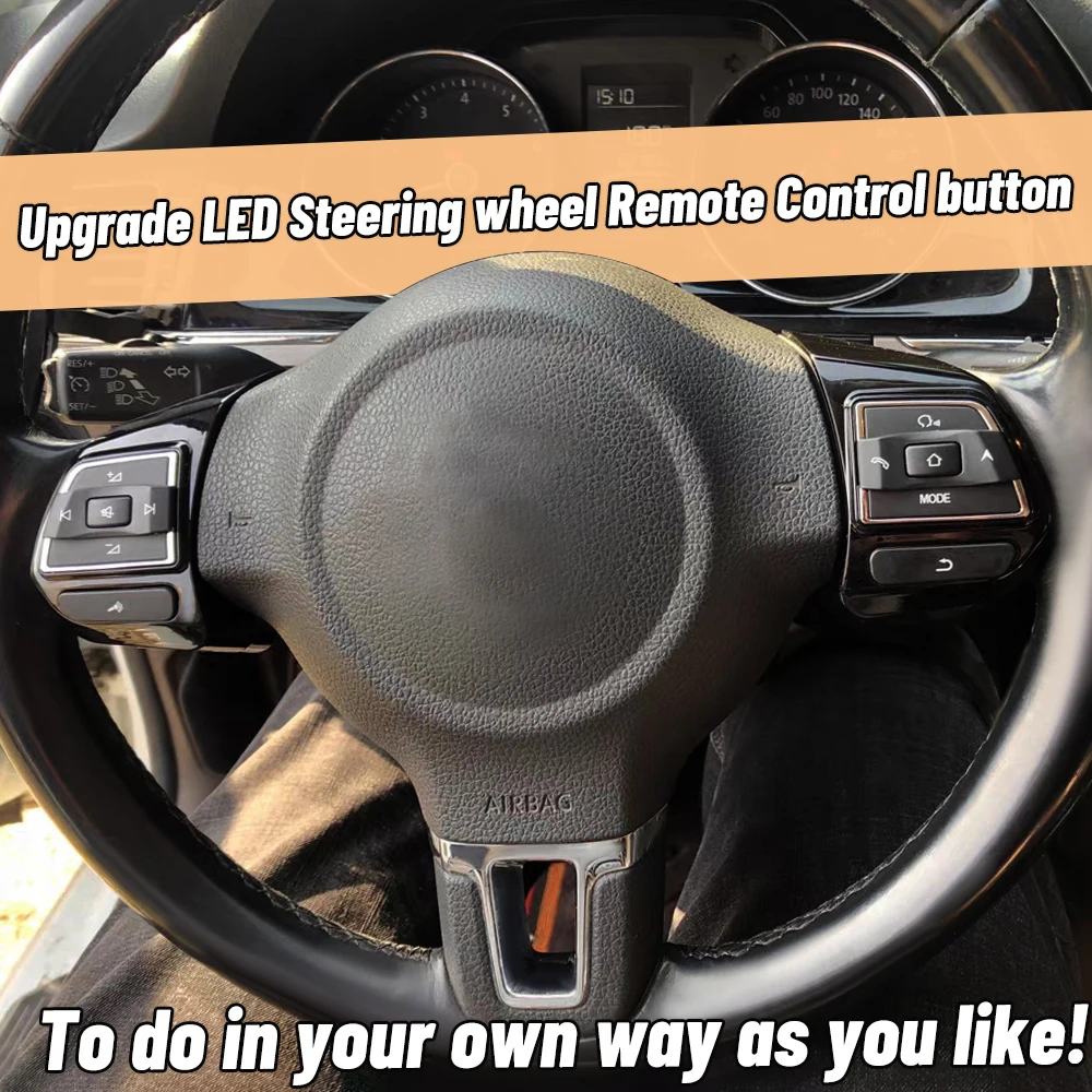 

Многофункциональная кнопка управления на рулевом колесе, аудио-радио, медиа-переключатель для VW polo Golf 6 Jetta Bora Touran Santana 2012, интерьер