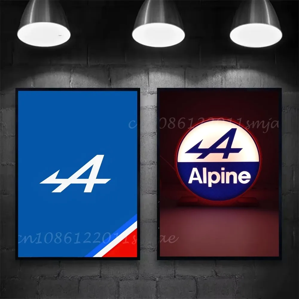 1 шт. постер с логотипом A-Al-pine, самоклеящаяся художественная водостойкая бумажная наклейка, кофейня, бар, декор стен комнаты