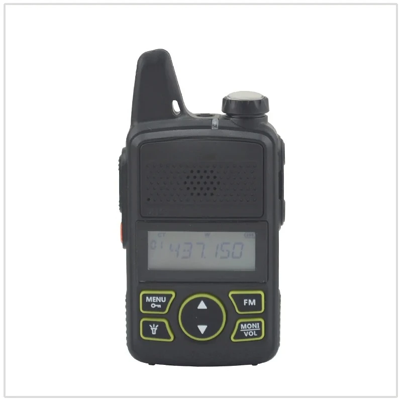 1500mAh 5W  bf-t1 UHF walkie talkie 400-470MHz 20CH 1W Mini pocket radio baofeng t1 Ham FM radio with Earpiece,programming Cable