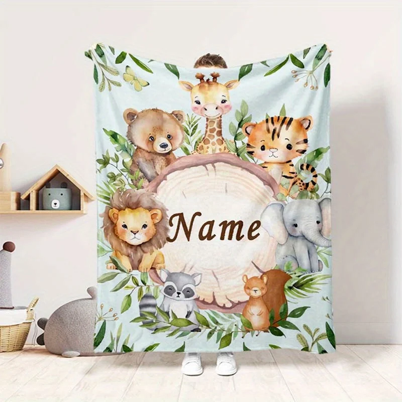 1 Stück kreative Decke, individuelle Namensdecke, weiche Decke für Schlafzimmer, Sofa, Raumdekoration, Geschenk