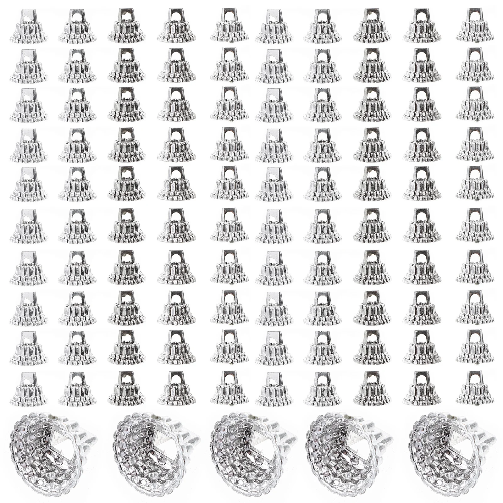 

1Set Christmas Ball Caps Decorative Tree Pendant Caps for Ball Ornaments Covers DIY Holiday Decor Hanging Accessories