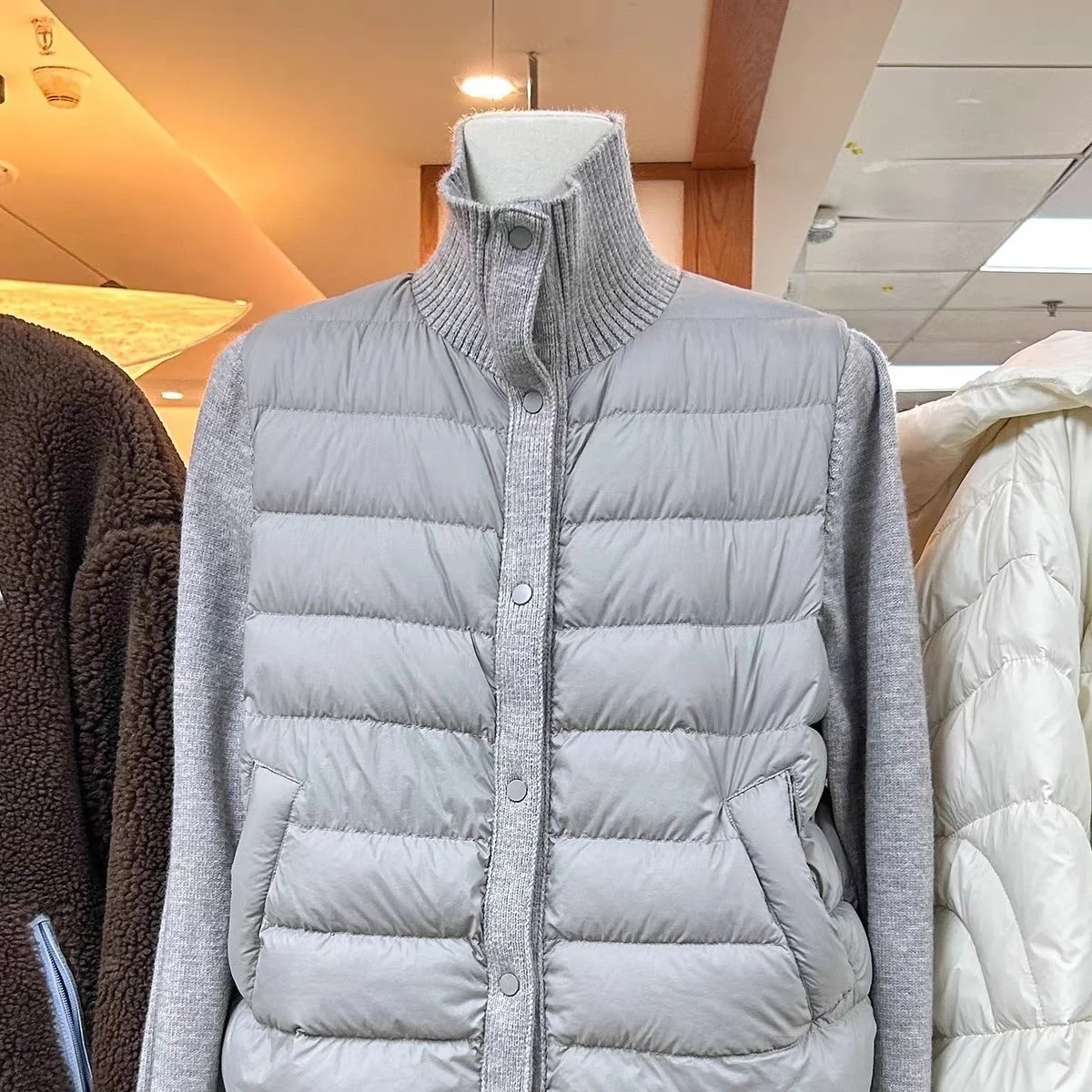 Lekka, ocieplana kurtka damska z bawełny, z dzianiny, ze stójką, modna, koreańska, zimowa odzież wierzchnia marki Tagkita.