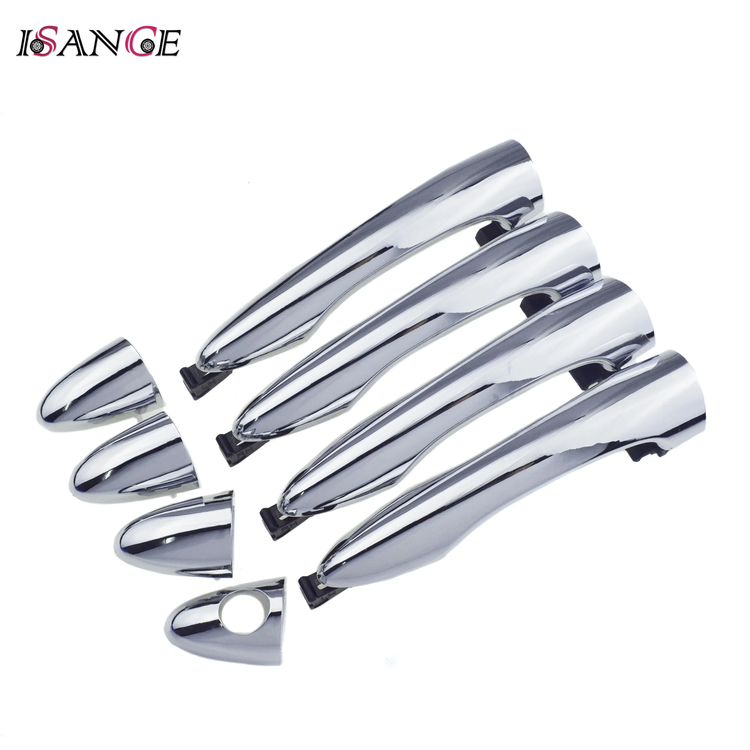 1 / 2 / 4 Pieces Chrome Front Rear Left Right Outside Door Handle For Kia Sportage 2.0L 2.4L 3.3L 2011 2012 2013 2014 2015 2016