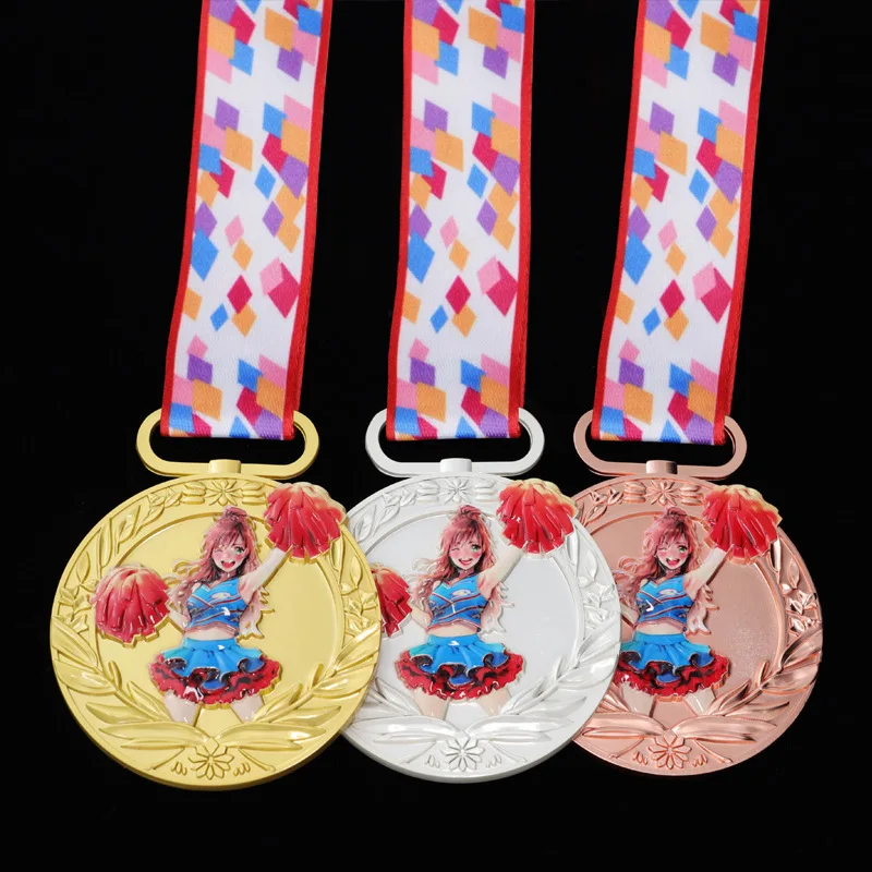 Universal cheerleading Competition Metal medal Children's School Dance Games Event Commemorative medal listing