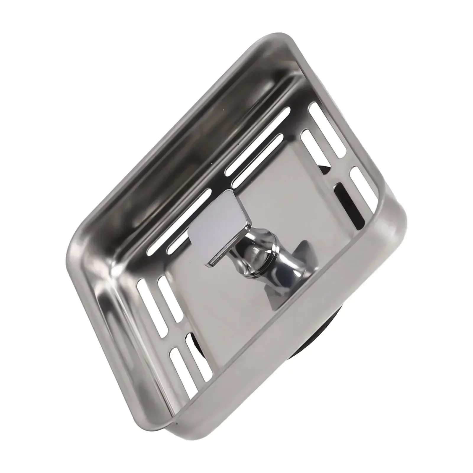 1 Pc Kitchen Square Stainless Steel Kitchen Sink Strainer Drainer Post Stopper Waste Plug Drain Trap Kitchen Gadgets