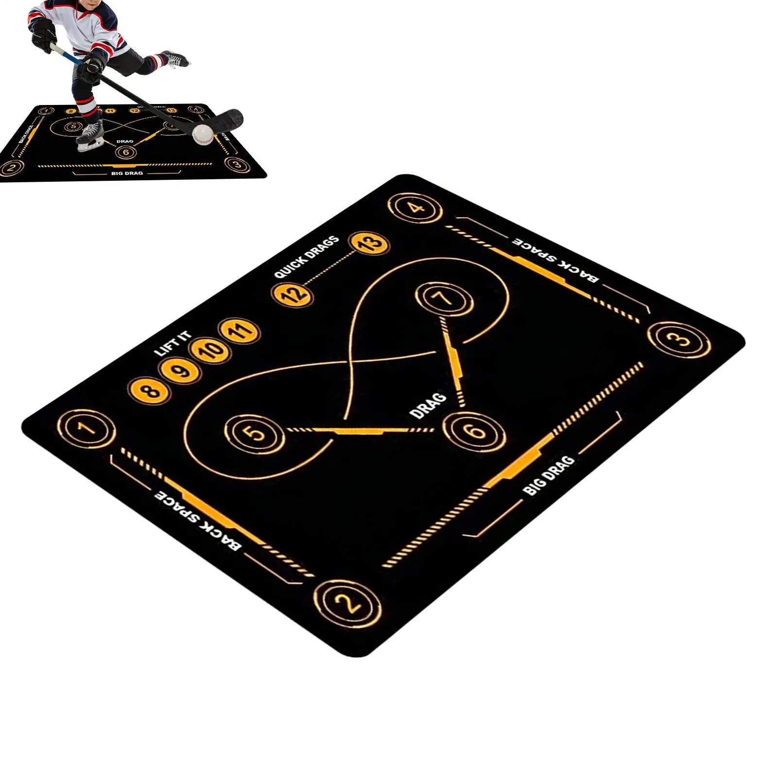 

Soccer Training Mat Indoor Outdoor Quiet Non-Slip Large Hockey Football Training Equipment For All Ages Soccer Lovers Adults