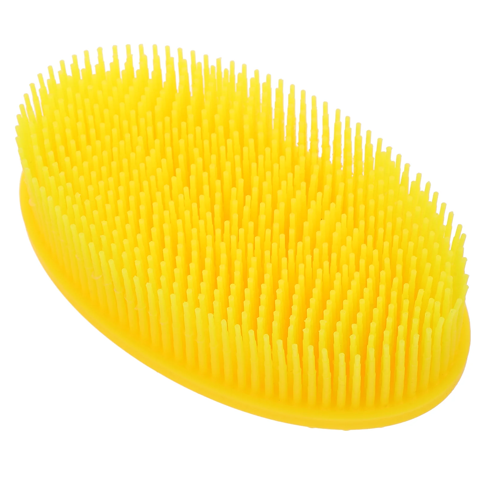 Baby Bath Brush Spong Hair Comb Yellow Silica Gel Infant Cradle Cap Toddler Cleanser