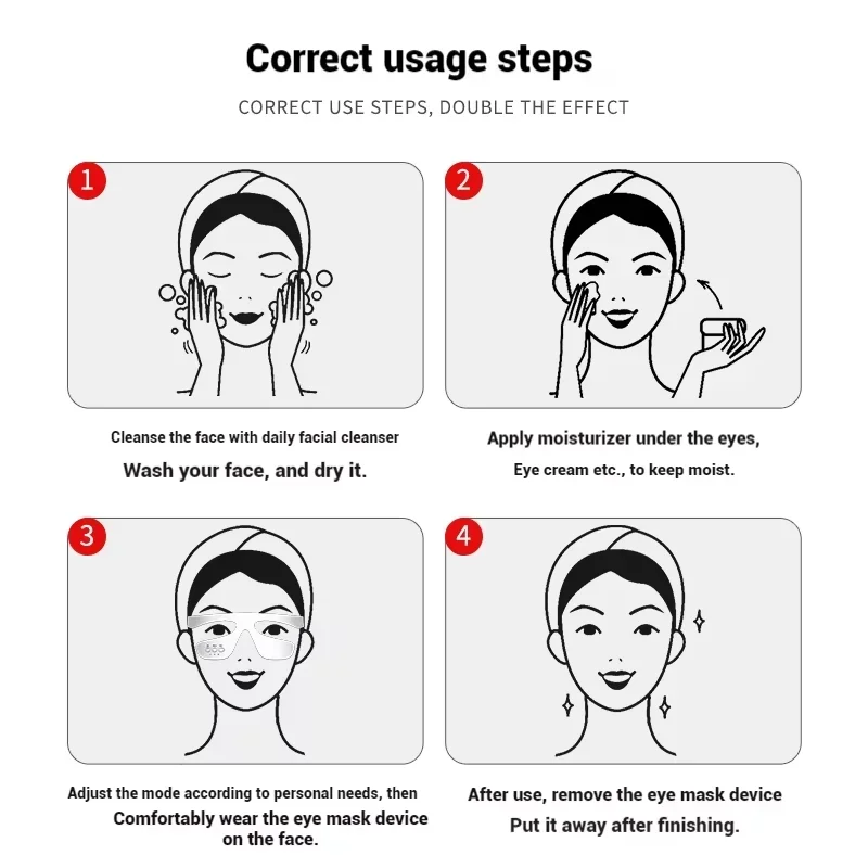 مدلك عين ثلاثي الأبعاد جديد مع الحرارة: يخفف من الإجهاد المتصل بالعمل، ويقلل الهالات السوداء، ويخفف الضغط، والشحن السريع للمنزل/السفر #5