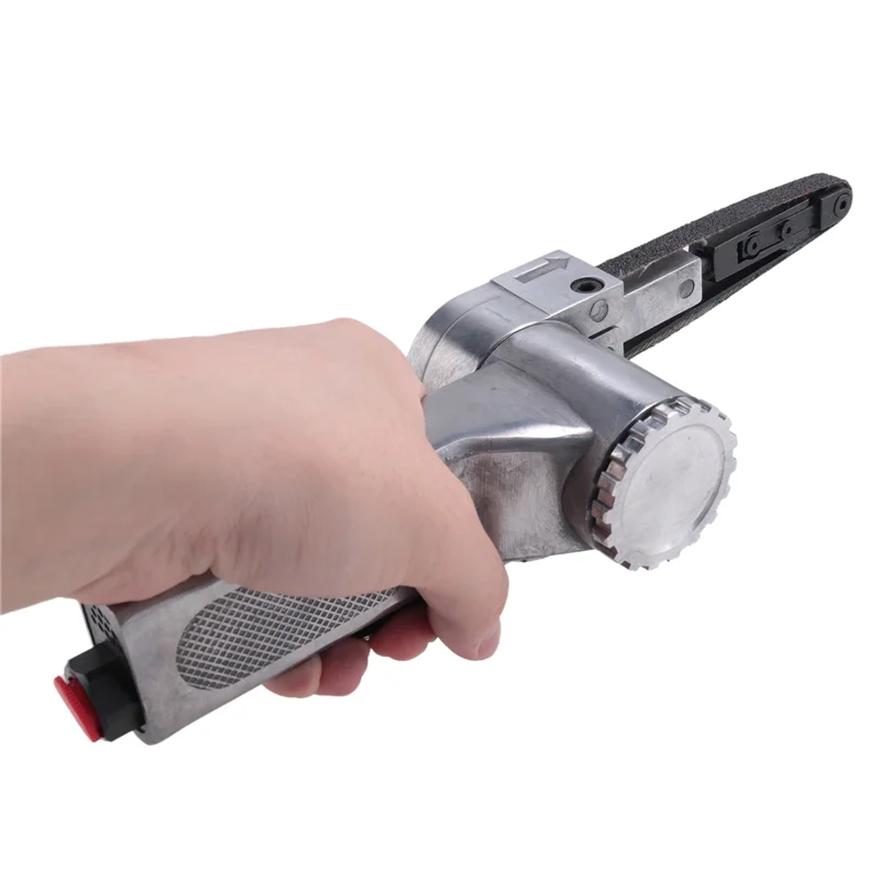 

TFORU-3/8Inch Air Belt Sander Air Angle Grinding Sanding Machine +Sanding Belts For Air Compressor Sanding Small