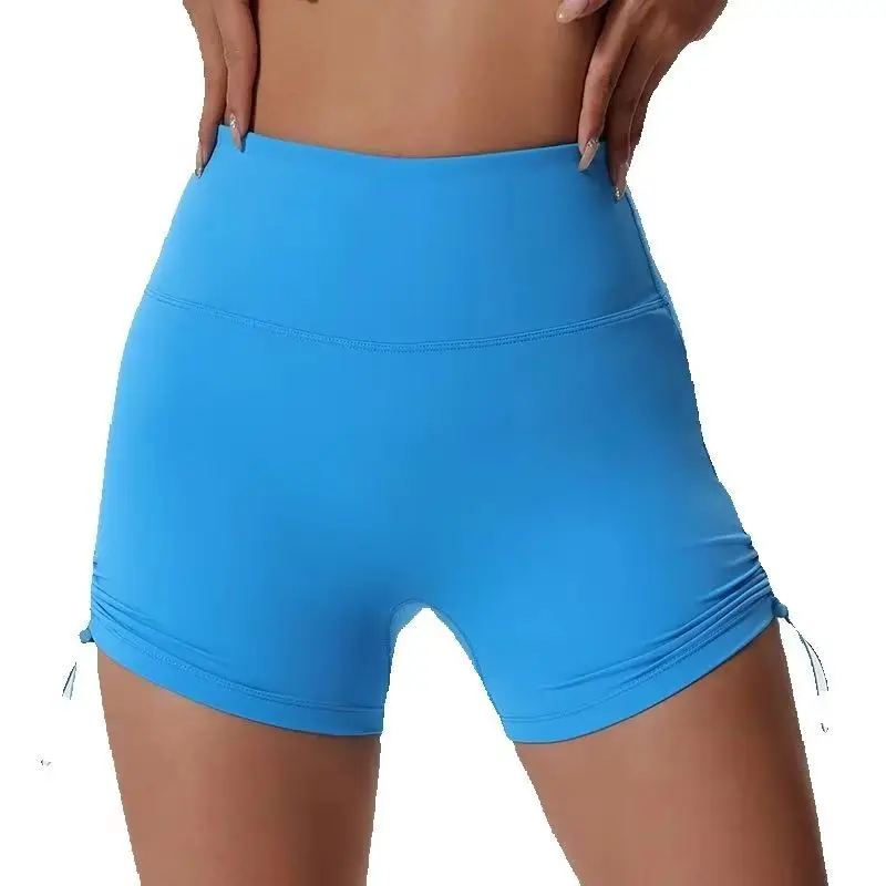 

Women's Yoga Shorts Fitness Shorts Female Tight Cycling Yoga Breathable Sports Running Workout Pants High Waist No Awkward Lines