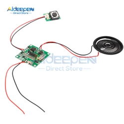 8M Memory Greeting Card Module Replaceable Sound with Volume Adjustment and Speaker DIY Manual Module Micro USB