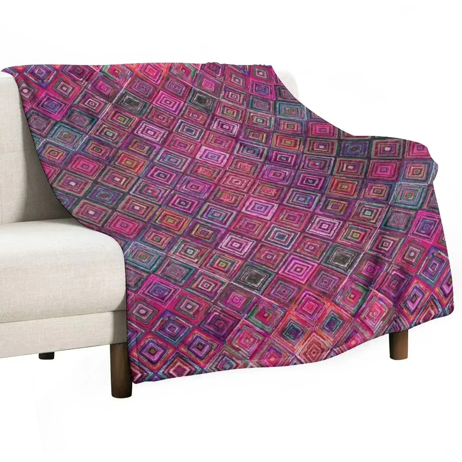 

Colored illusions Oriental Traditional Moroccan Style Throw Blanket Sofas bed plaid Blankets For Bed Plaid Blankets