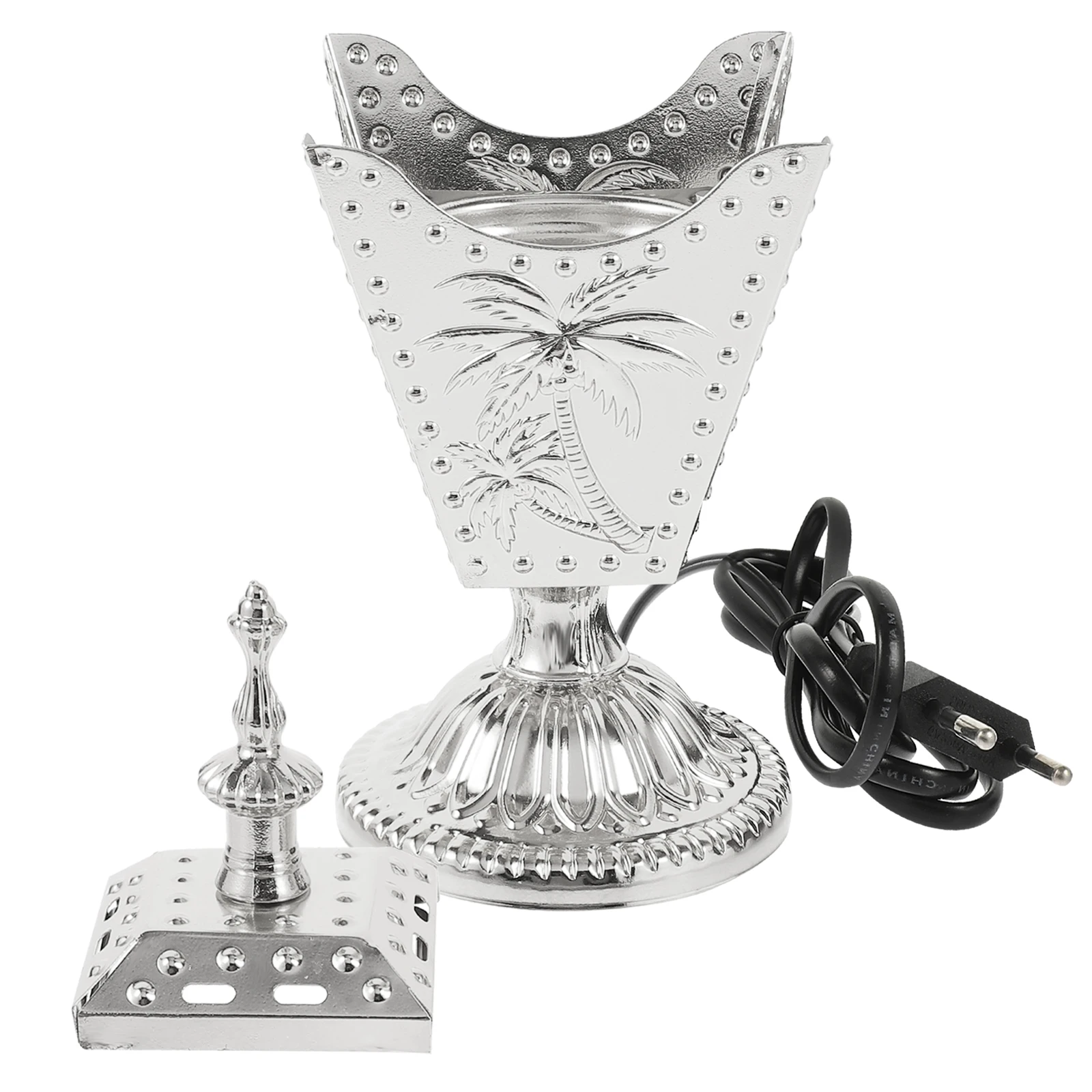 

Metal Incense Burner Electric Retro Censer Home Decor Therapy Small Stove Household nament Vintage Design