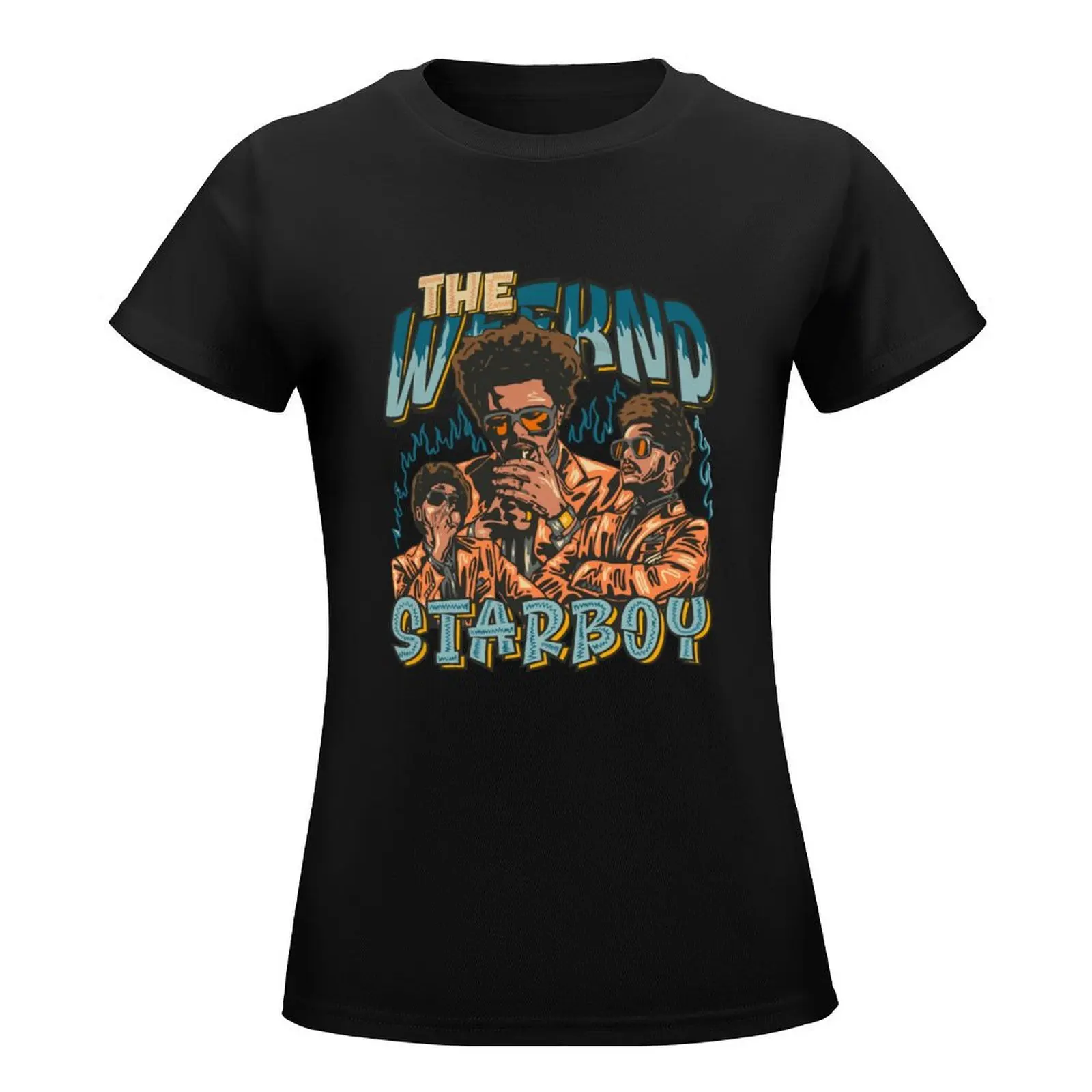 Showcase the rich colors of fall<the weeknd T-Shirt cute tops plus size tops quick drying funny t-shirts for Women pack