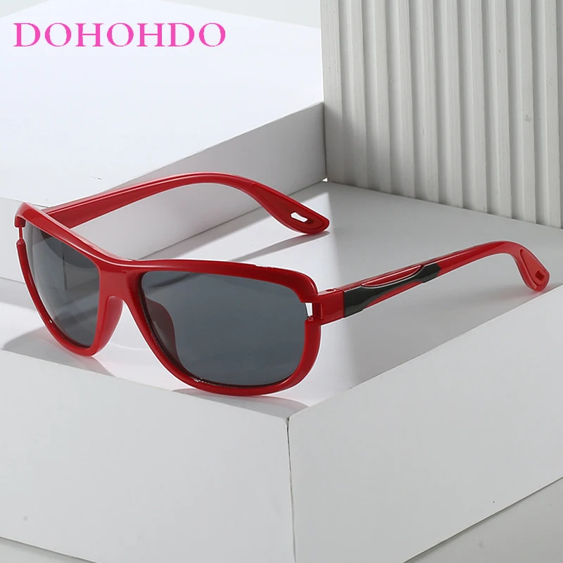 

DOHOHDO 2025 Steampunk Men Sports Sunglasses Driving Sun Glasses For Women Brand Designer Male Vintage Pilot Sunglasses Uv400