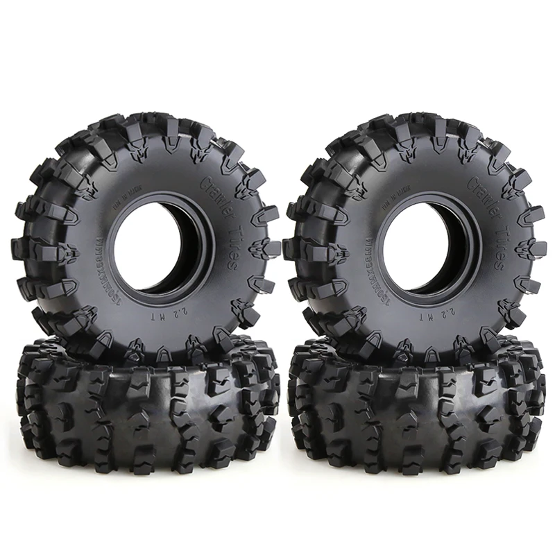 

4PCS 150mm 2.2" Rubber Big Tires Wheel Tyres for 1/10 RC Crawler Car Axial SCX10 Wraith RR10 Capra RBX10 Traxxas TRX4