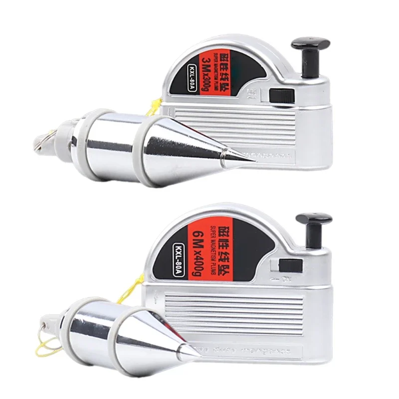 For 3m 6m Wear-resistant and Durable Nylon Practical Plumb Bob Line Vertical Leveling Test Measuring Tool