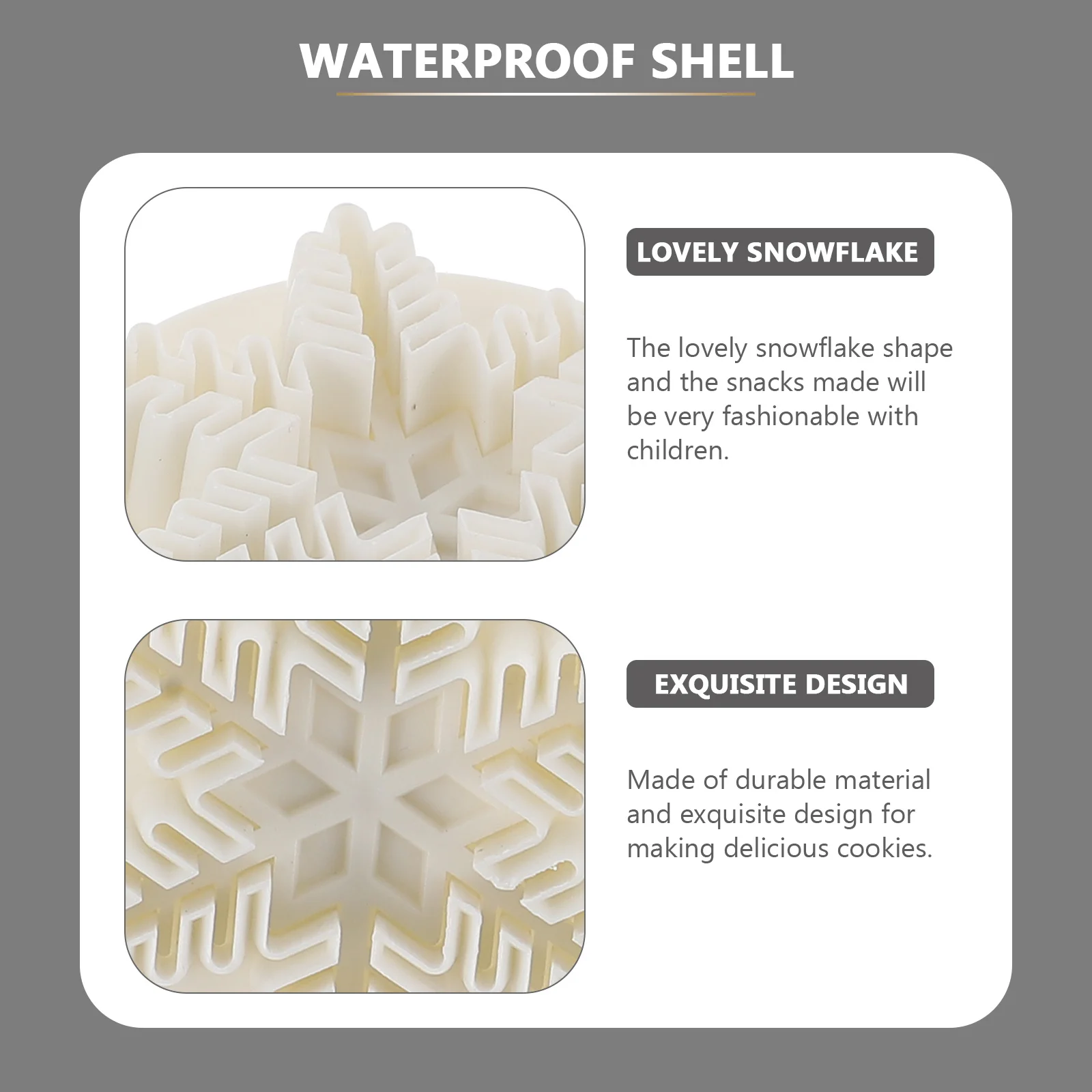 

9Pcs Snowflake Cookie Molds Exquisite Design for Baking Sugar Paste DIY Crafts Easy Clean Baking Tools