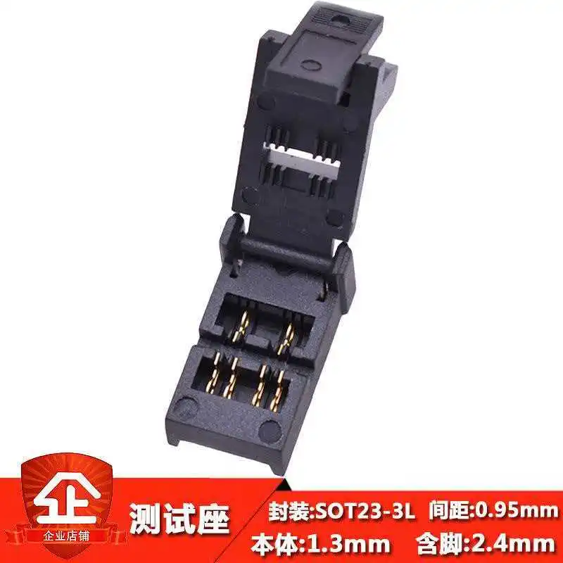Test Socket SOT23-3L-1.4 Flip Cover IC Chip Test Fixture with Spacing 0.95mm Chip Programming Socket
