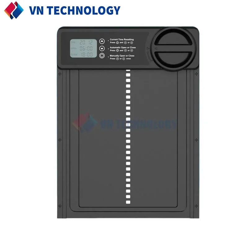 

Solar Chicken Coop Door, Automatic Chicken Door Solar Powered & USB Charging, Auto Chicken Door 4 Modes