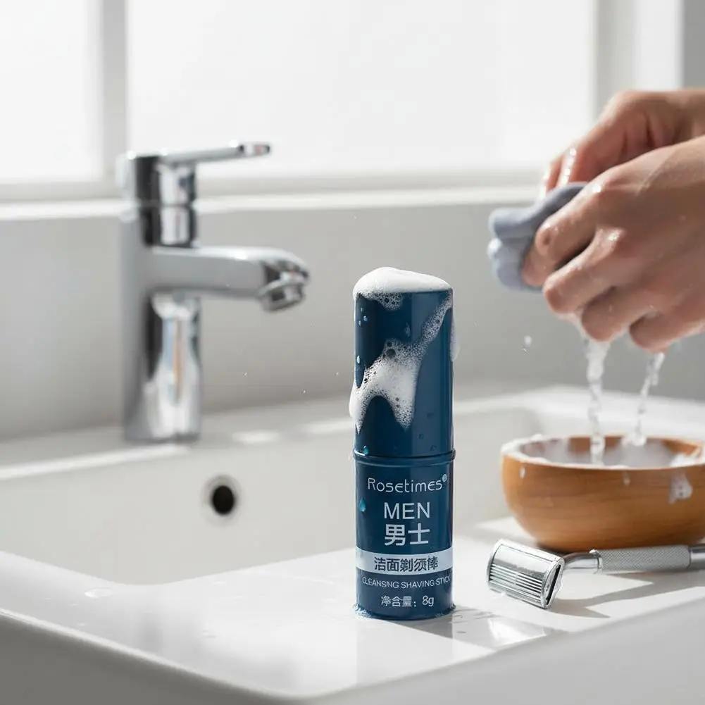 Crema de Afeitar para Hombre, Suaviza la Barba, Rotación Rápida, Afeitado Suave, No Irrita, Limpia el Vello, Cuidado Facial 2026