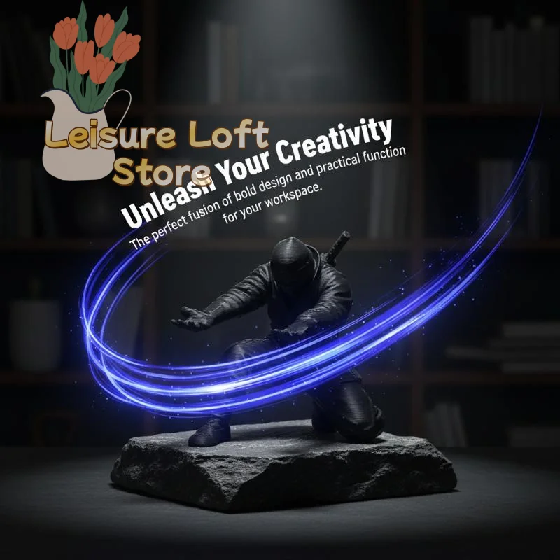Ninjastyle Pen Holder Artistic Desk Organizer Cool Stationery Storage Box for Teen Room Home Study Office