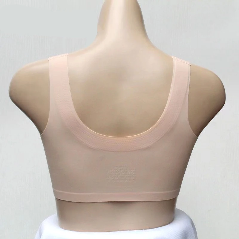 Prosthetic Breast Bra, Breast Cut Surgery, Women's Front Button, Seamless Intimates, Prosthetic Bra, Snap Button, No Rims, Close-Fitting Back, Push-Up, Fake Breast, Fake Breast Bra, Breathable and Comfortable Bra