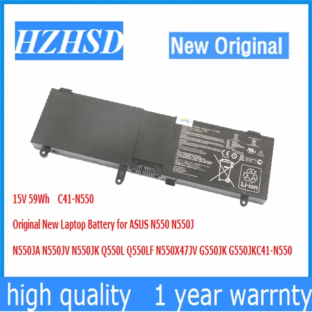 15V 59Wh C41-N550 Original New Laptop Battery for ASUS N550 N550J  N550JA N550JV N550JK Q550L Q550LF N550X47JV G550JK G550JK