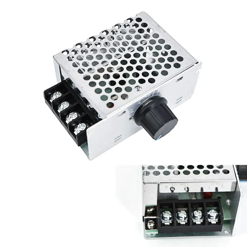 Professional Voltage Regulators 4000W AC 220V High Power SCR adjustable Speed Controller Electronic Governor Thermostat
