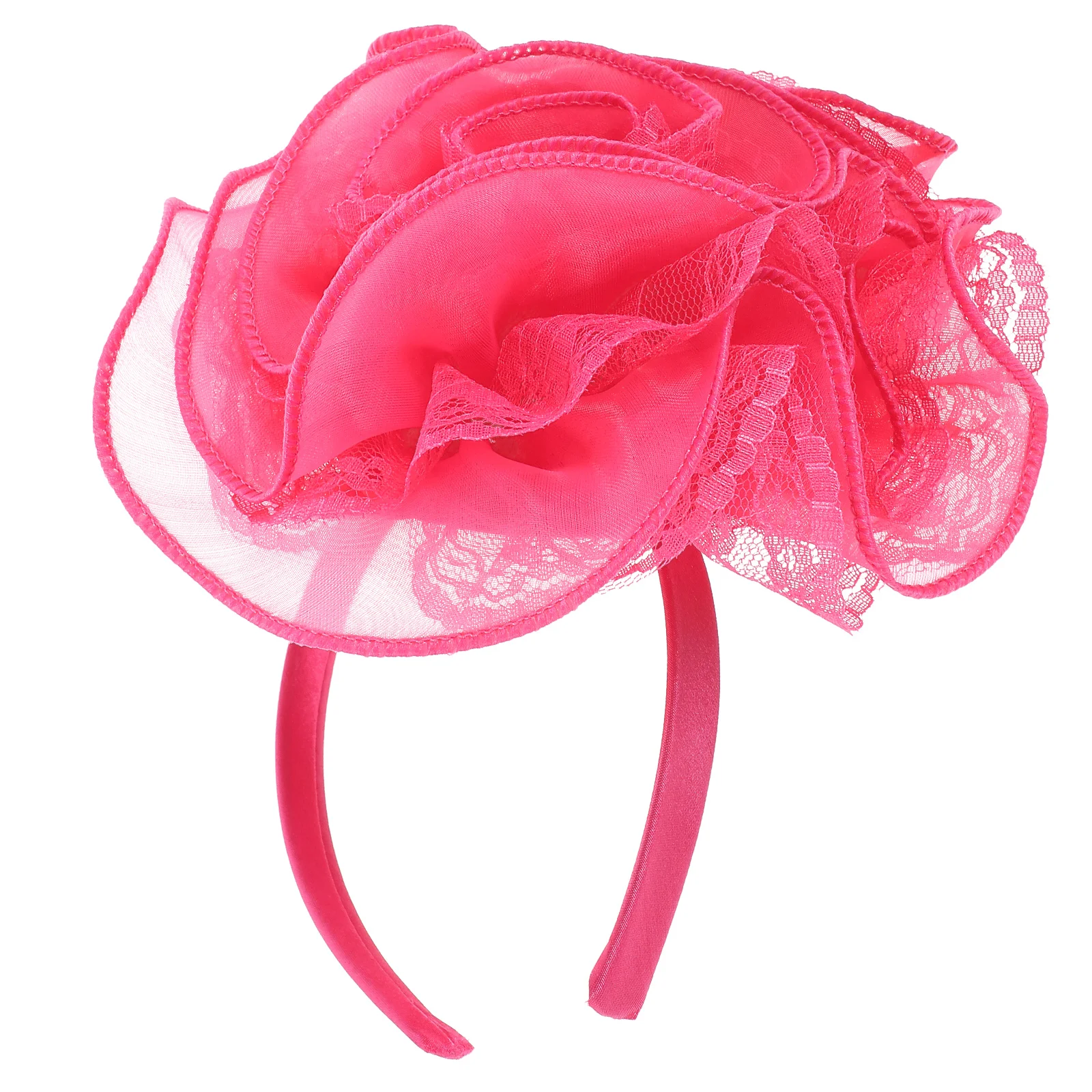 

Retro Large Lace Flower Headb Hair Accessories Color Bridal Hair Accessories for Wedding Party Photoshoot