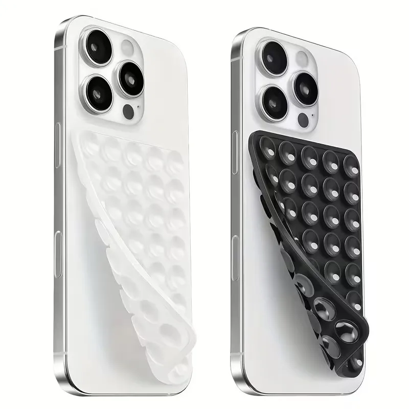 2-Pack Silicone Suction Phone Holder – Adjustable Angle, for Shower, Gym, Yoga, Makeup & Watching view 4