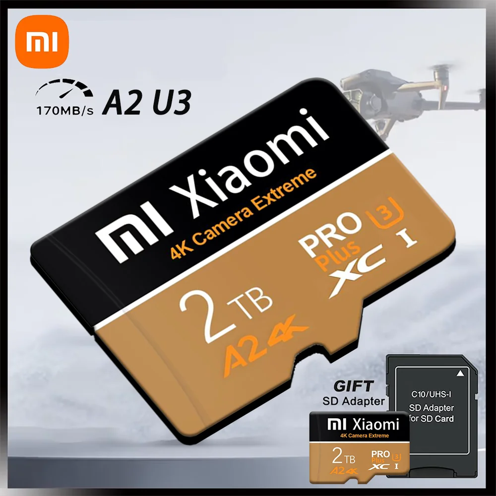 Original Xiaomi Memory Card 128GB Class 10 V30 TF Card 1TB Mini SD Card 512GB 256GB A2 U3 Micro Card 2TB High Speed TF Card